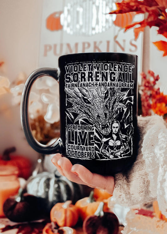 Violet 'Violence' Sorrengail Concert Poster Mug | Fourth Wing