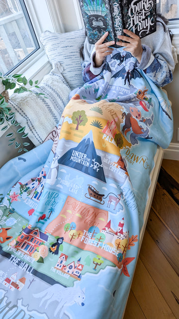 Travel Prythian Map Blanket | ACOTAR
