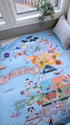 Travel Prythian Map Blanket | ACOTAR