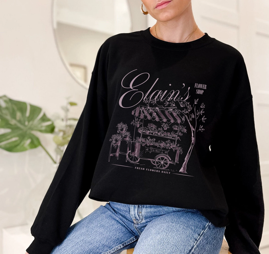 Elaine's Flower Shop Postcard Sweatshirt | ACOTAR