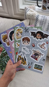 Maas Chibi Kiss Cut Sticker Sheets | ACOTAR | Throne of Glass | Crescent City | SJM