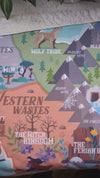 Travel Erilea Throne of Glass World Map Blanket