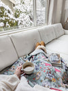Aelin and Manon Chibi Style Sherpa Fleece Blanket | Throne of Glass