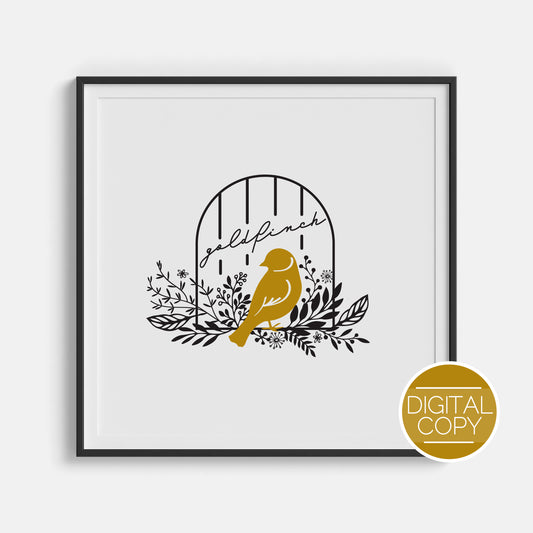 Goldfinch Digital Print | The Plated Prisoner