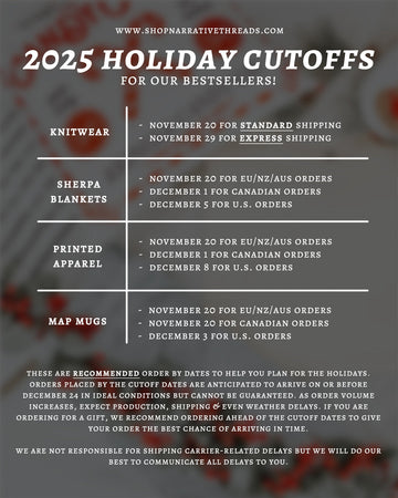 Holiday Shipping Cutoff Info