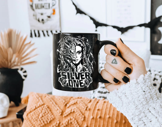 Silver One I am Infinite Mug | Fourth Wing