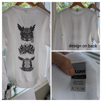 Sample Sale: Dread Trove White Sweatshirt Size S