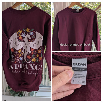 Sample Sale: Abraxos Maroon Sweatshirt Size S