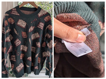 Sample Sale: Books and Stuff Green Knit Crewneck Size L