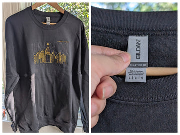 Sample Sale: Lunathion Embroidered Crossover Sweater Size L