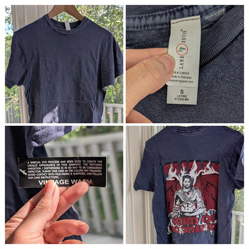 Sample Sale: Lord of Bloodshed Vintage Wash Blue S