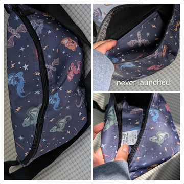 Sample Sale: Chibi Dragon Fanny Pack Navy M/L