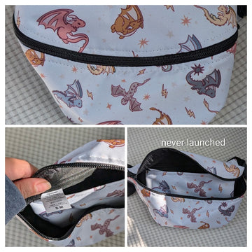 Sample Sale: Chibi Dragon Fanny Pack White S/M