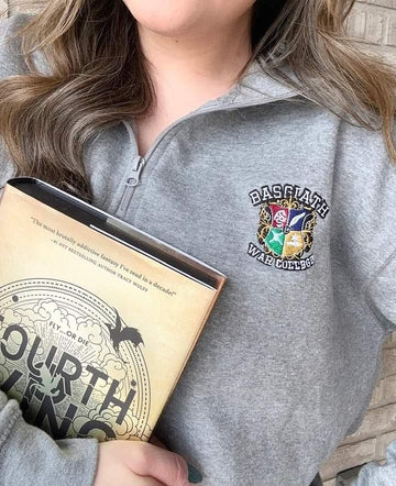 Basgiath War College Crest Quarter Zip | Fourth Wing