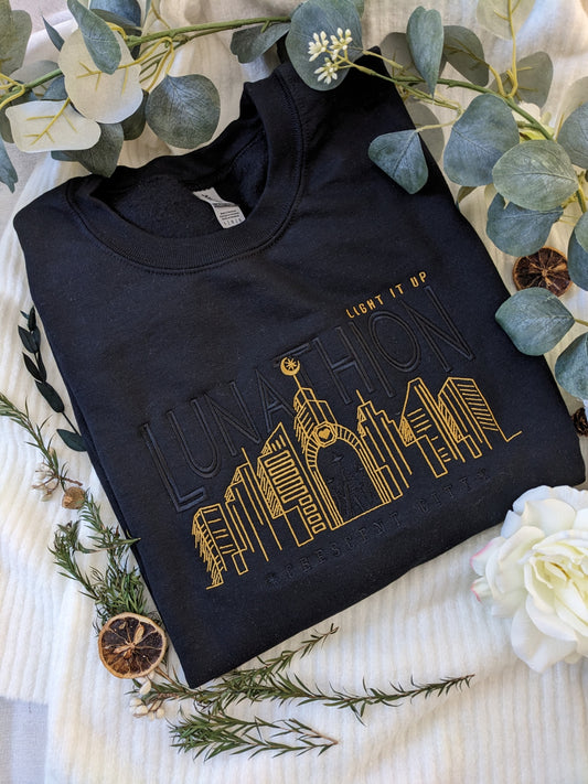 Lunathion Crescent City Crossover Embroidered Sweatshirt