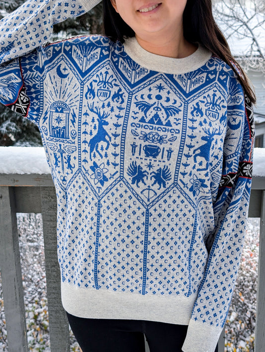 MAASVERSE Solstice Knit Sweater [Blue] | Winter Collection