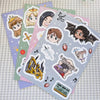 Maas Chibi Kiss Cut Sticker Sheets | ACOTAR | Throne of Glass | Crescent City | SJM