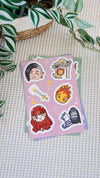 Maas Chibi Kiss Cut Sticker Sheets | ACOTAR | Throne of Glass | Crescent City | SJM