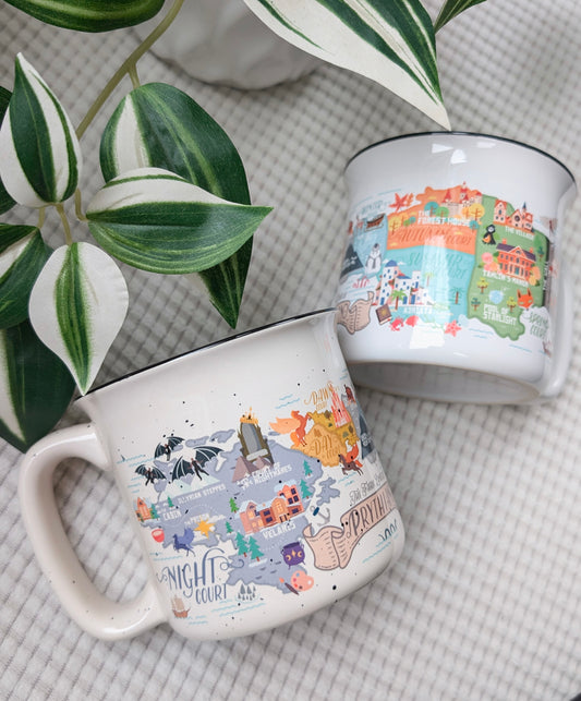 Travel Prythian Map Ceramic Mug | ACOTAR