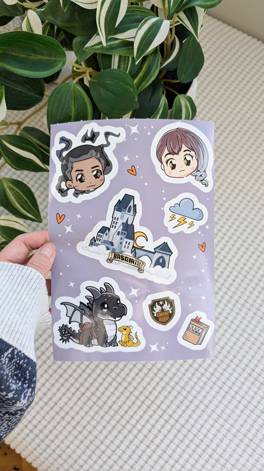 Fourth Wing Sticker Sheet