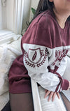 Basgiath SCRIBE Varsity Knit Classic Fit [Burgundy] | Fourth Wing