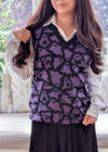 Ghost Stories Knit Sweater Vest [Purple]