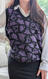 Ghost Stories Knit Sweater Vest [Purple]