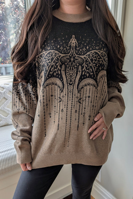 Celestial Dragon Relaxed Fit Knit Sweater