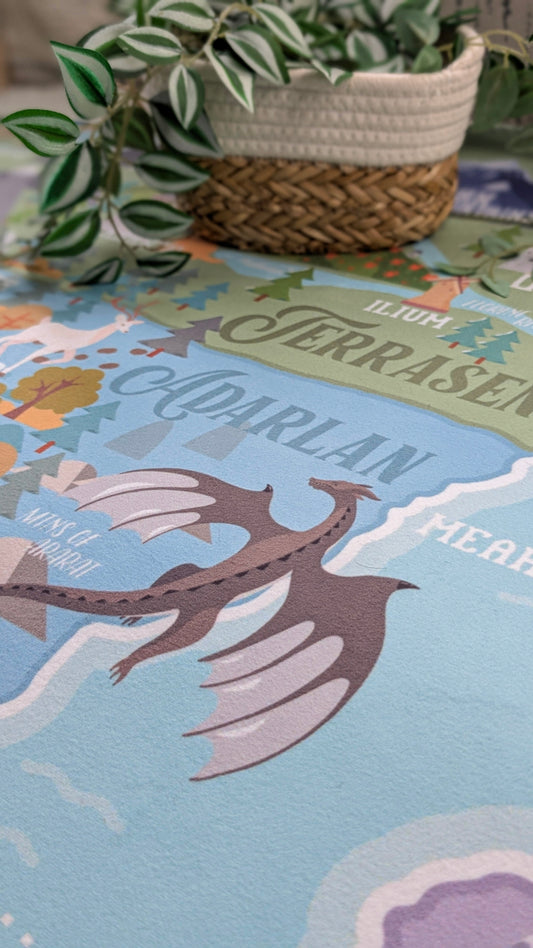 Travel Erilea Throne of Glass World Map Blanket