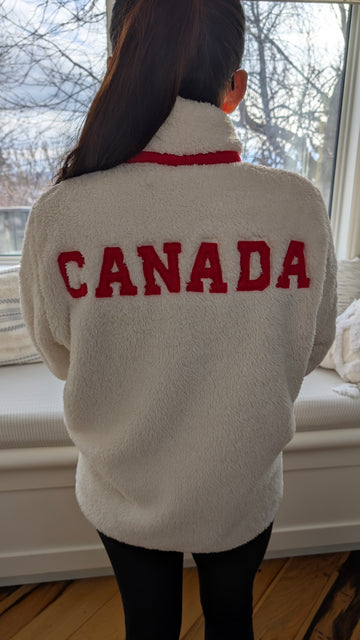 Heated Rivalry Team Canada Fleece DIY Free Template