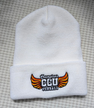 Sample Sale: CCU Champions White Beanie