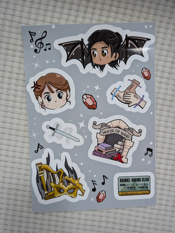 Sample Sale: Nessian Chibi Sticker Sheet (Copy)