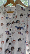 Sample Sale: White SJM Boyfriends LONG PJ Set