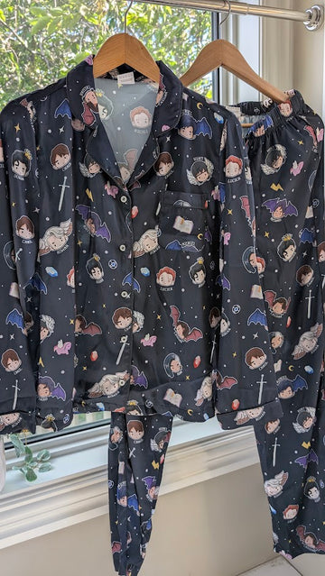 Sample Sale: Blackish Navy SJM Boyfriends LONG PJ Set