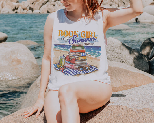 Beach Day Tank Top | Book Girl Summer