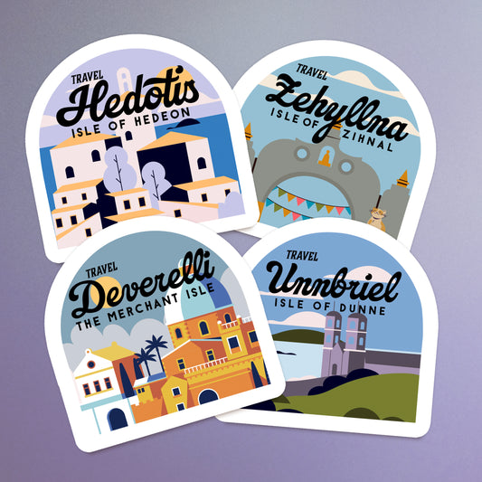 Travel The Isles Stickers | The Empyrean