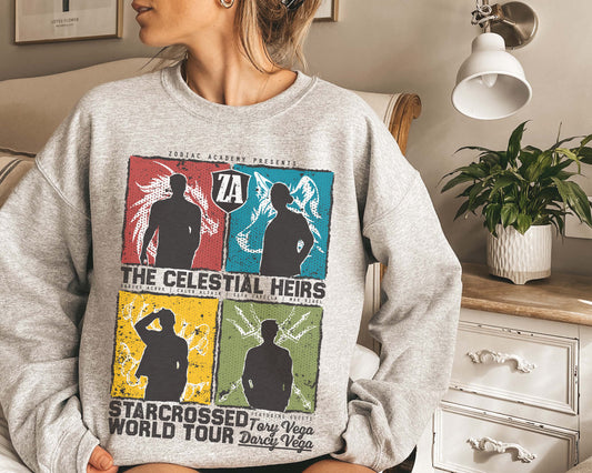 The Celestial Heirs Starcrossed World Tour Sweatshirt | Zodiac Academy