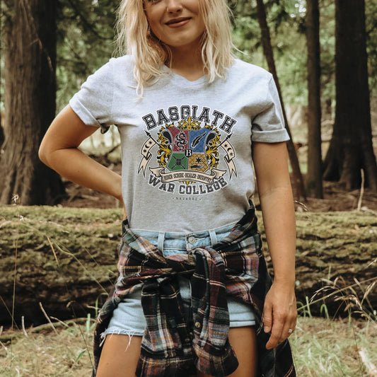 Basgiath War College Quarters Crest T-Shirt | Fourth Wing