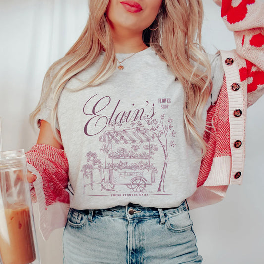 Elaine's Flower Shop Postcard T-Shirt | ACOTAR