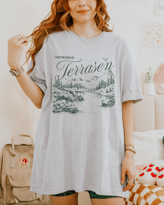 Terrasen Postcard T-Shirt | Throne of Glass