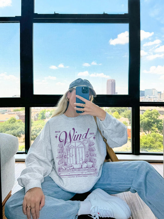 House of Wind Library Postcard Sweatshirt | ACOTAR