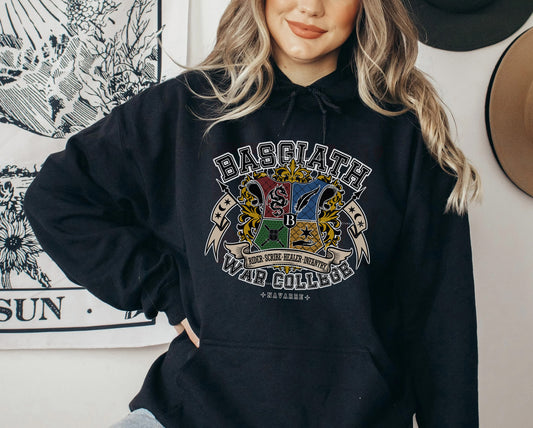 Basgiath War College Quadrants Crest Hoodie | Fourth Wing