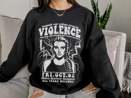 Violence Concert (BW) Sweatshirt | Fourth Wing