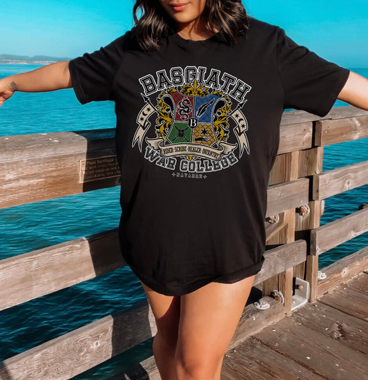 Basgiath War College Quarters Crest T-Shirt | Fourth Wing