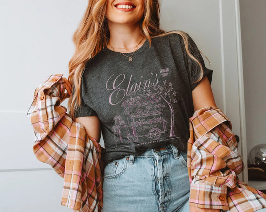 Elaine's Flower Shop Postcard T-Shirt | ACOTAR