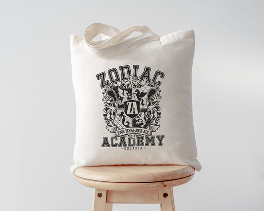 Zodiac Academy Coat of Arms Crest Tote Bag | Zodiac Academy
