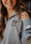 Basgiath War College Crest Quarter Zip | Fourth Wing