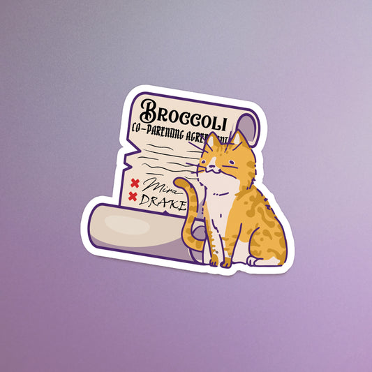 Broccoli Co-Parenting Agreement Sticker | The Empyrean