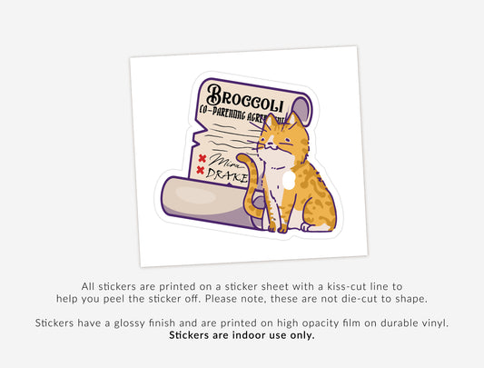 Broccoli Co-Parenting Agreement Sticker | The Empyrean