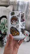 Nesta and Cassian Chibi Style Mug | ACOTAR